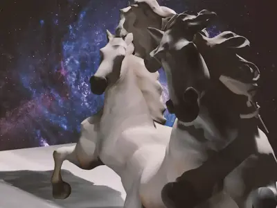 White Horses 3D model