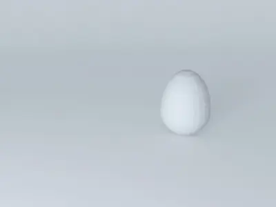 Structured Faberge egg with components Free 3D model