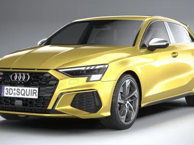 Audi S3 2021 3D model