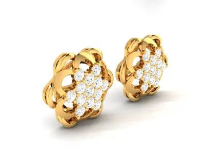 Women Earring 3dm stl fbx obj Render Details 3D print model