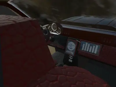 S-MC100 Flying Car Low-poly 3D model