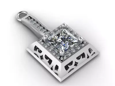 Women Pendants 3DM STL Pendant Renders Details 3D print model 3D print model