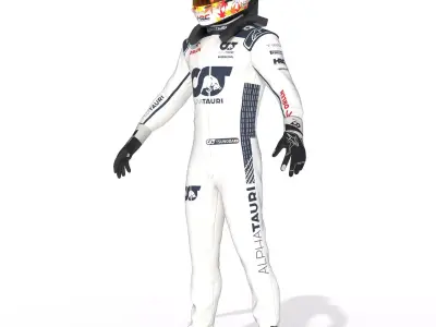 F1 Alpha Tauri Suit 2023 3D model