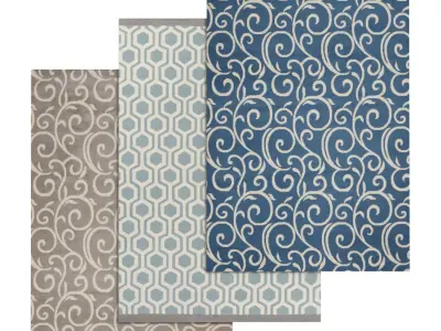 Rug Set 1189 3D model