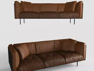 LW SOFA Low-poly 3D model