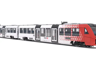 DB Regio Sudwest Alstom Coradia LINT 54 Train 3D model