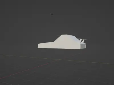 retro drifting car 3D print model
