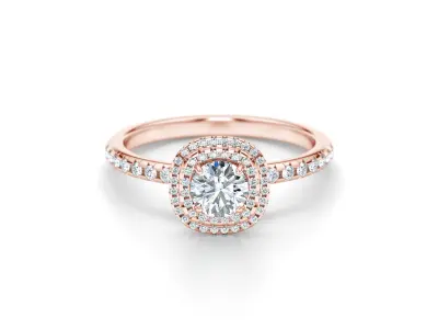 Diamond Jewelry Ring 3D print model