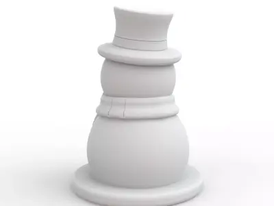Snowman 3D Print Model 3D print model