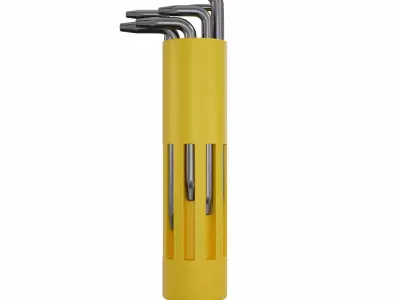 Hexagon key set 3D model