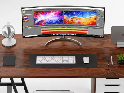 Work Space LG and Apple For Editors 3D model