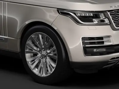 Range Rover SVAutobiography Limo L405 2019 3D model
