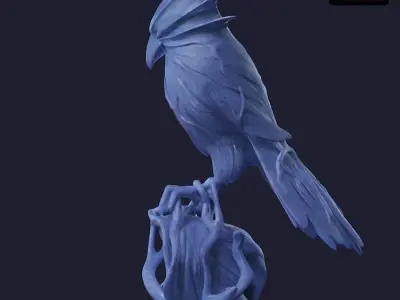 Medivhs Raven Staff  topper 3D print model