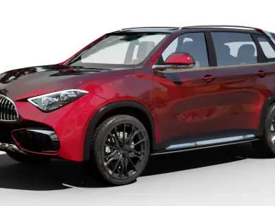 Generic SUV v22 Low-poly 3D model