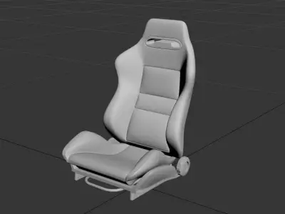 10th scale RC Drift Car Recaro SR3 Confetti seat 3D print model