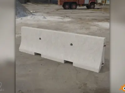 Concrete Barrier Pack 3D model