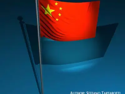 Flag China 3D model