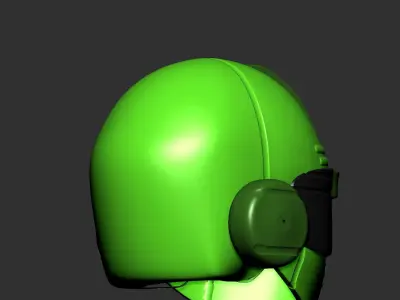 helmet high ver 3 poly sculpt 3d printable 3D model