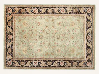 3 Persian carpets  rug Low-poly 3D model