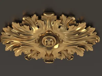 Carved decor 3 3D model purchase