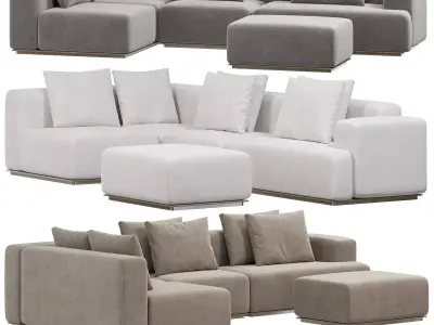 ZEPPELIN SOFA BY ADAM COURT 3D model