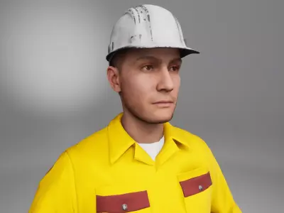 Worker Uniform Mechanic with Tools 3D Model 3D model