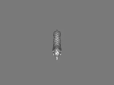 dog cao Low-poly 3D model