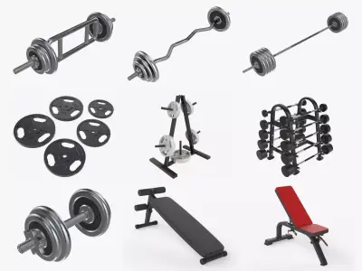 Sports equipment vol2 3D Model Pack