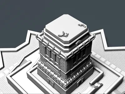 Pedestal of the Statue of Liberty RoZ 3D print model