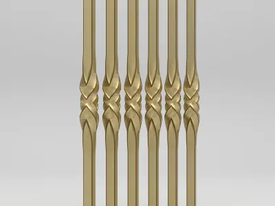 Twisted Baluster 3D model purchase