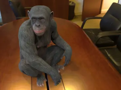 Ape monkey 3d model 3D model