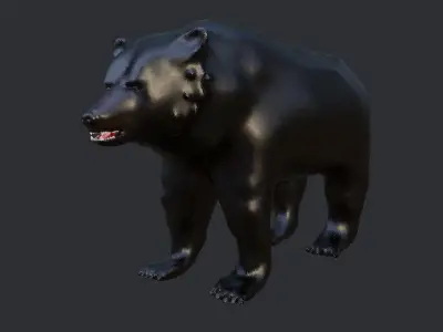wild nature 3d lowpoly animal Low-poly 3D model