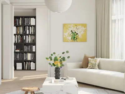 Modern residential indoor 3 d model 3D model