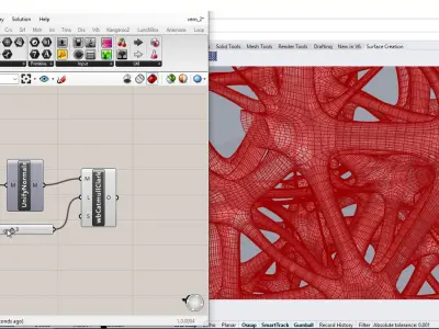 3d Voronoi Parametric Facade Design Grasshopper Rhino Files 3D model