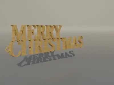 Christmas Keychain 3D print model
