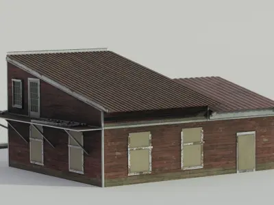 Gas Station 3D model order