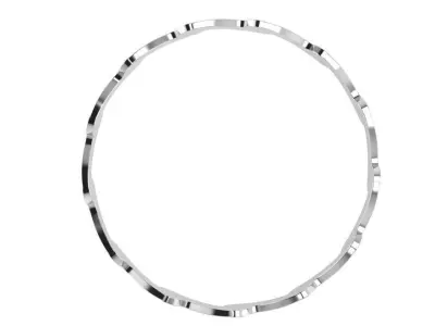 Wave Bangle Bracelet 2339 3D print model