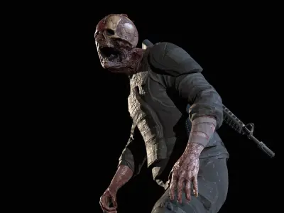 SuperZombie7 Low-poly 3D model