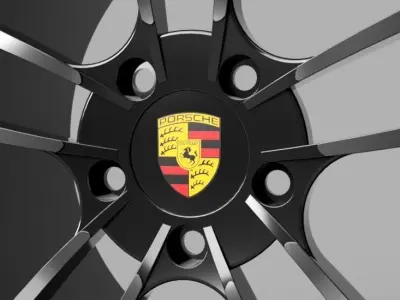 Porsche wheel 3D print model