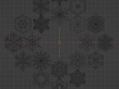 Snow Flake 3D model purchase