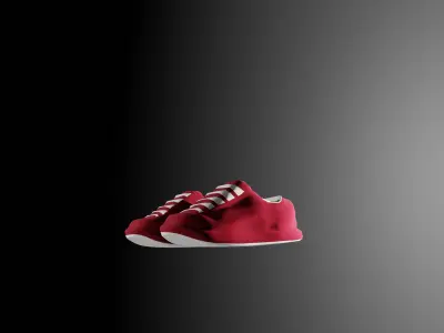 Sport Shoes Stylized low poly Low-poly 3D model