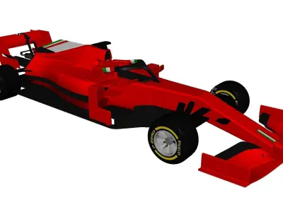 Formula 1 2019 Car 3D Model 3D model