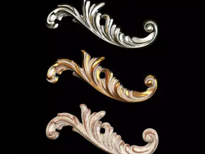Classic carved 113 3D model