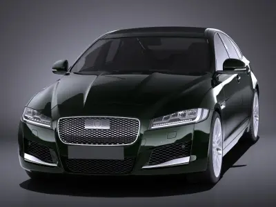 Jaguar XF 2017 VRAY 3D model