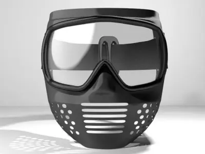 Paintball Facemask - Type 1 3D model