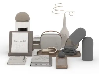 Decorative Set 3D model 35