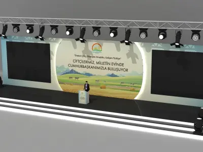 Agriculture Stage Decor 093 3D model