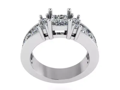 Channel Setting Ring 4009 3D print model