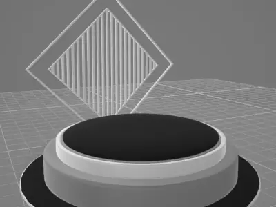 Stand-3 button Free 3D model