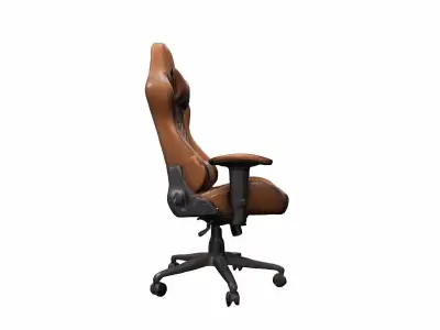3d Render Modern Desk Setup Gaming Chair  3D model